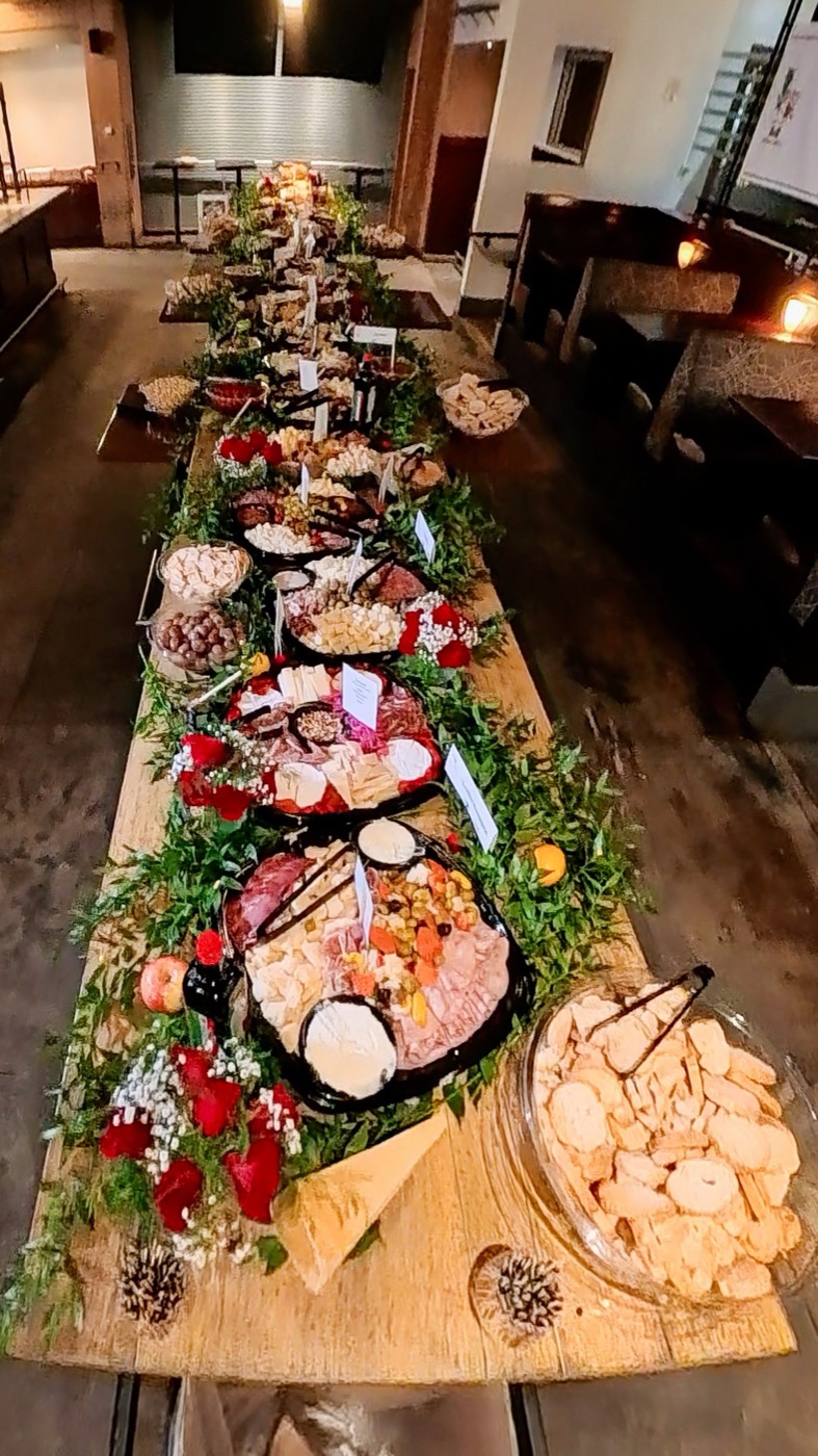 The World's Largest Antipasti Board stretching down the street