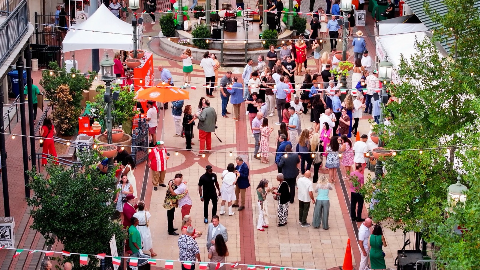 Crowd at Taste of Italy on Fulton Street